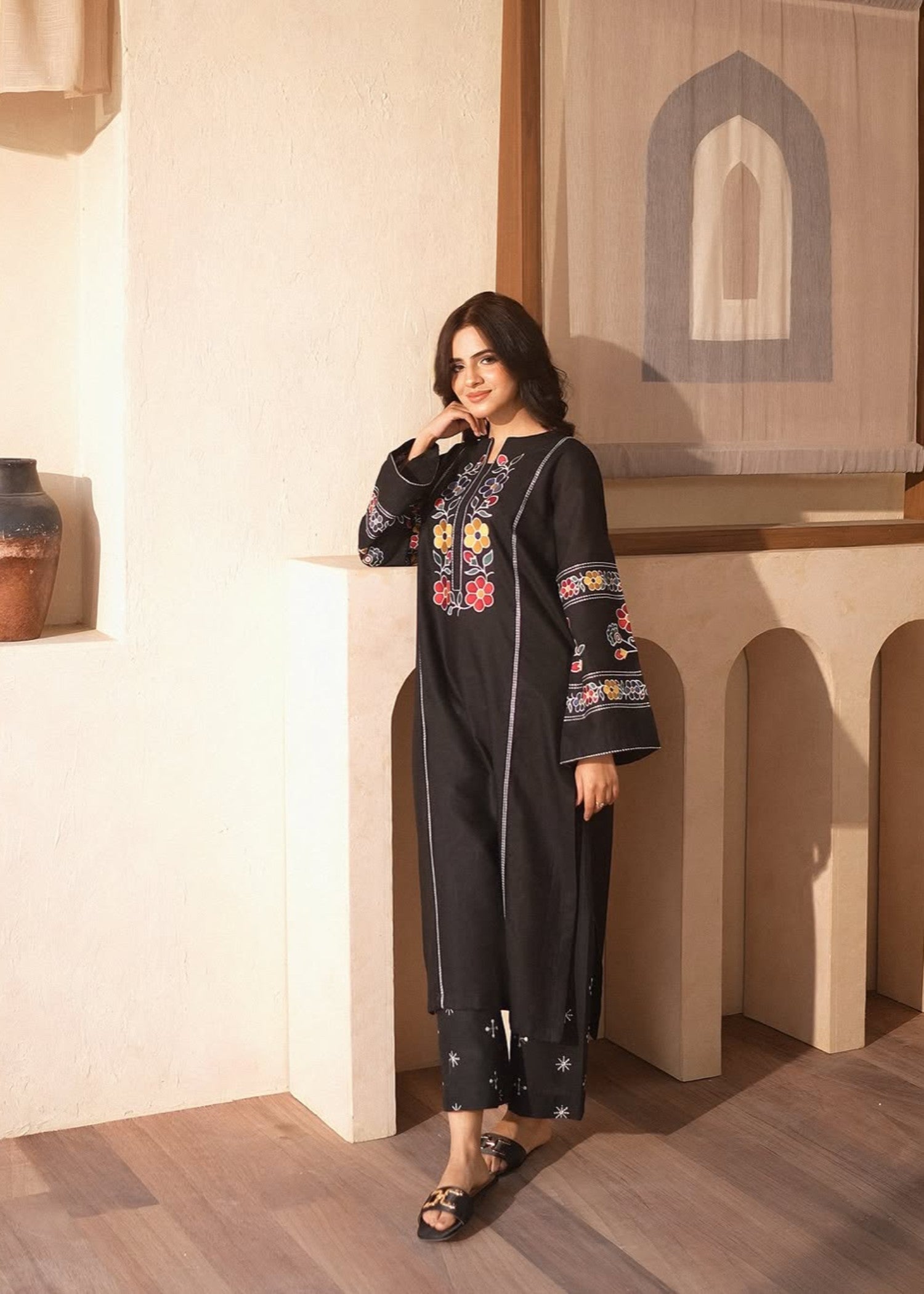 Tehzeeb Libas COTTAGE EMBROIDERED Women 2pcs