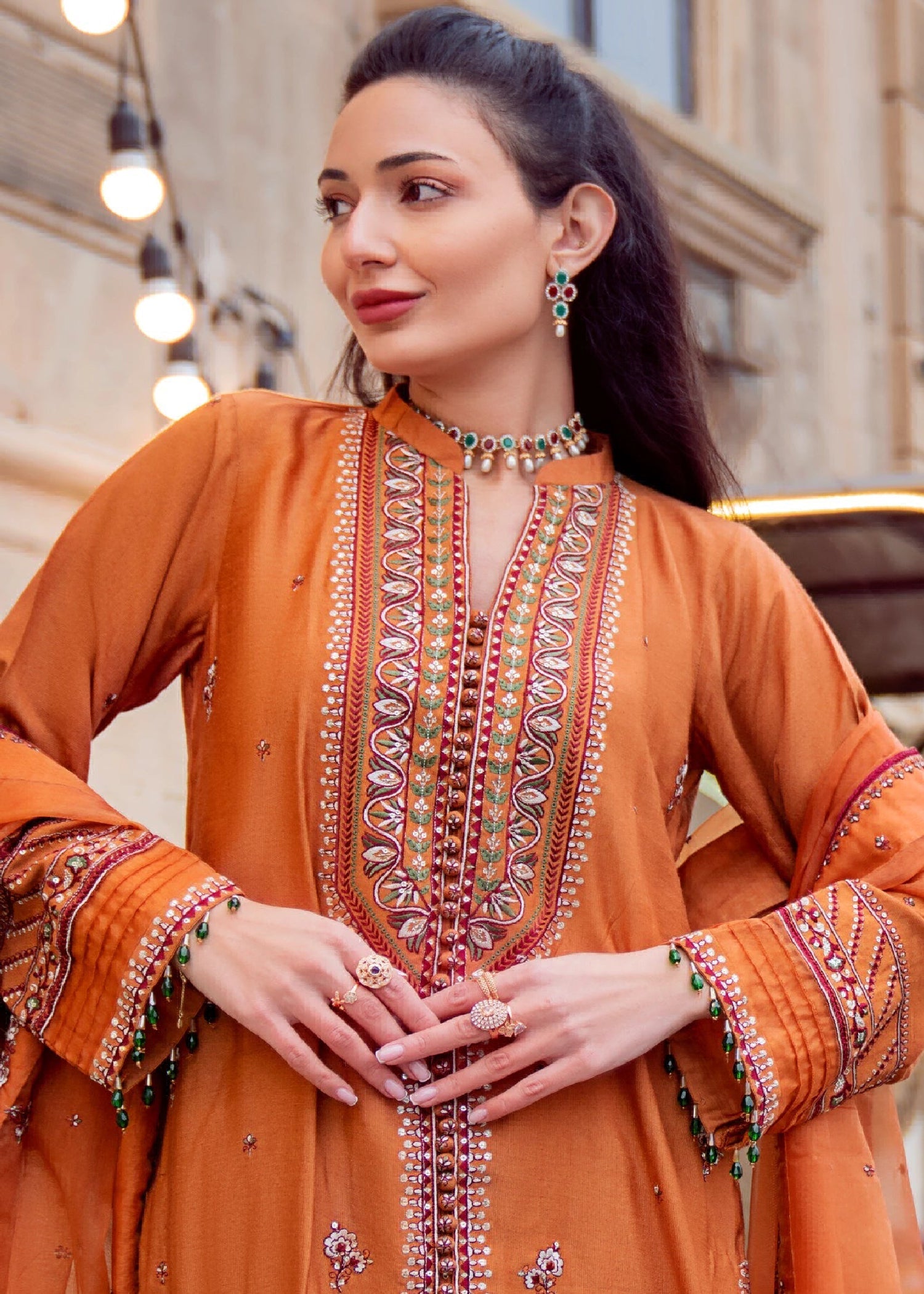 Muntaha By Shanzay Rust Sefa Women 3pcs