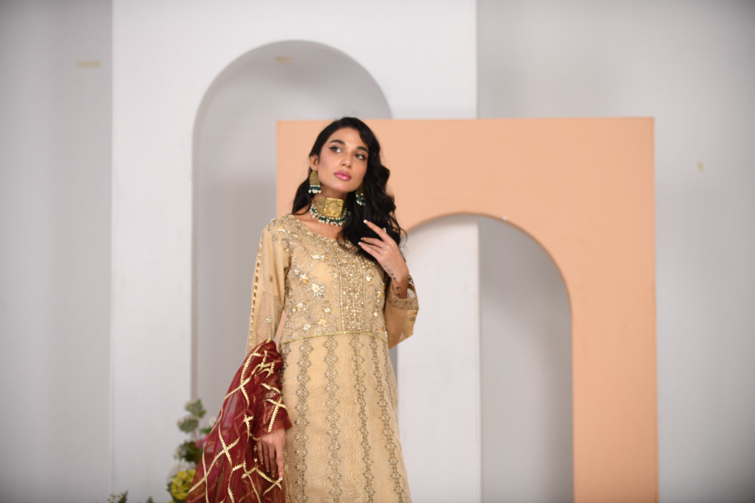 Zarqun 2325 beige Women 3pcs