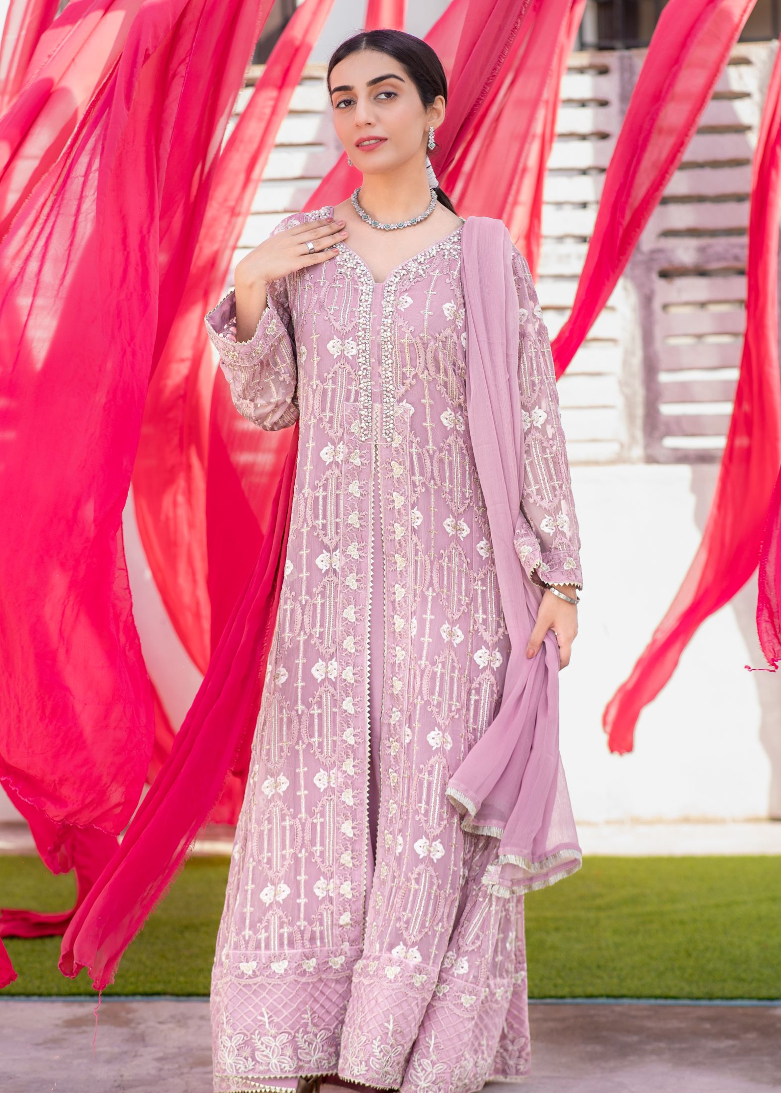 Alsiyab Mannat Lilac Women 3pcs