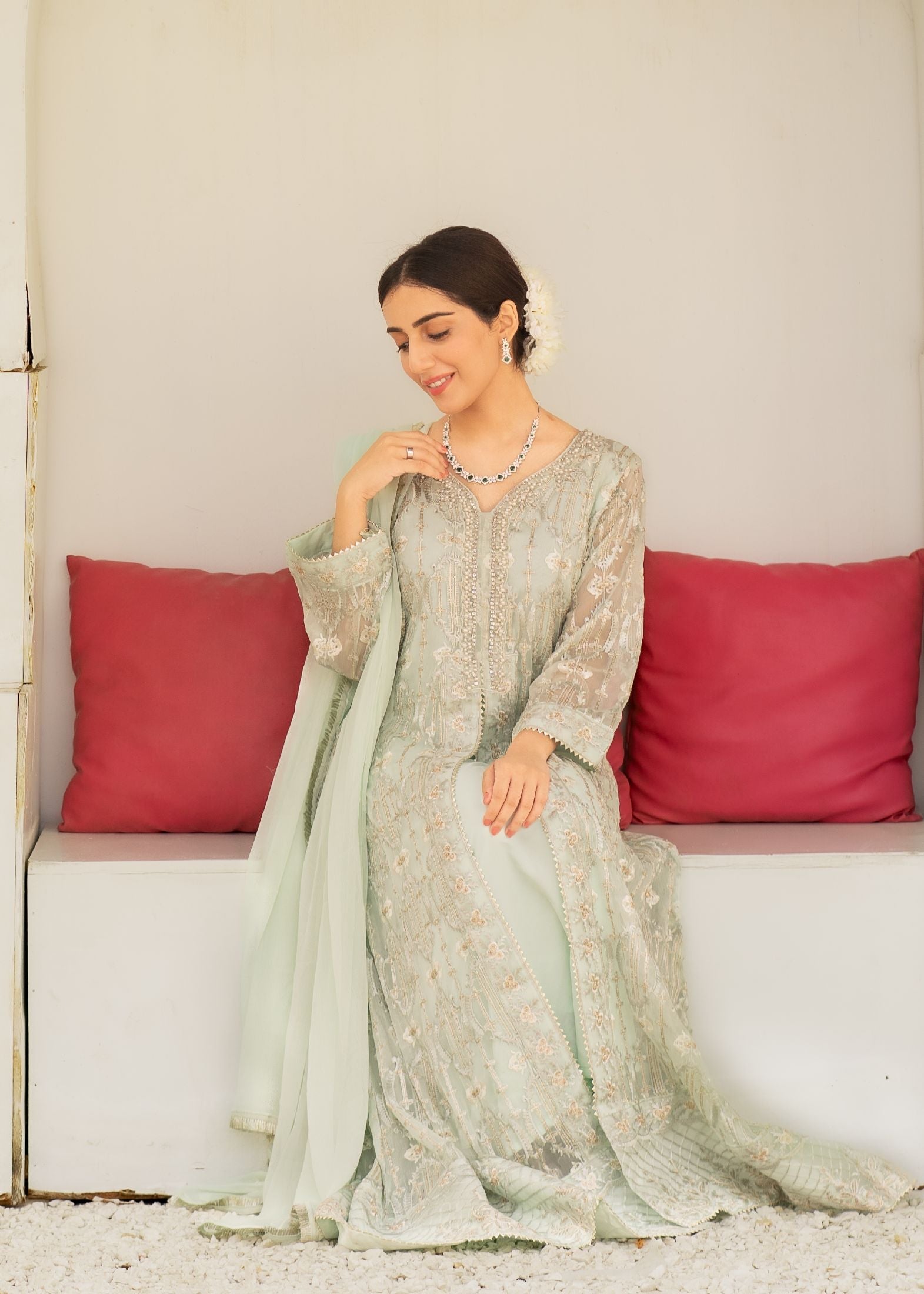 Alsiyab Mannat Mint Green Women 3pcs