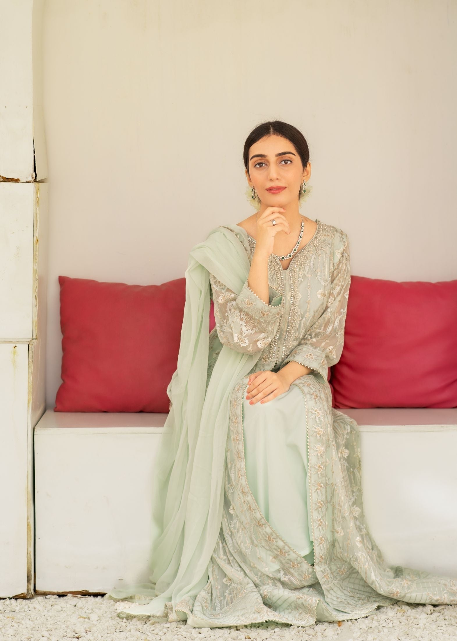 Alsiyab Mannat Mint Green Women 3pcs