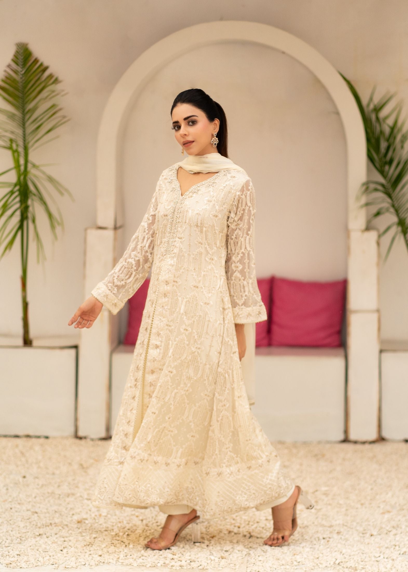 Alsiyab Mannat Off White Women 3pcs