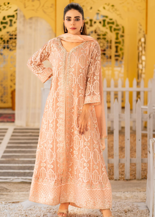 Alsiyab Mannat Peach Women 3pcs