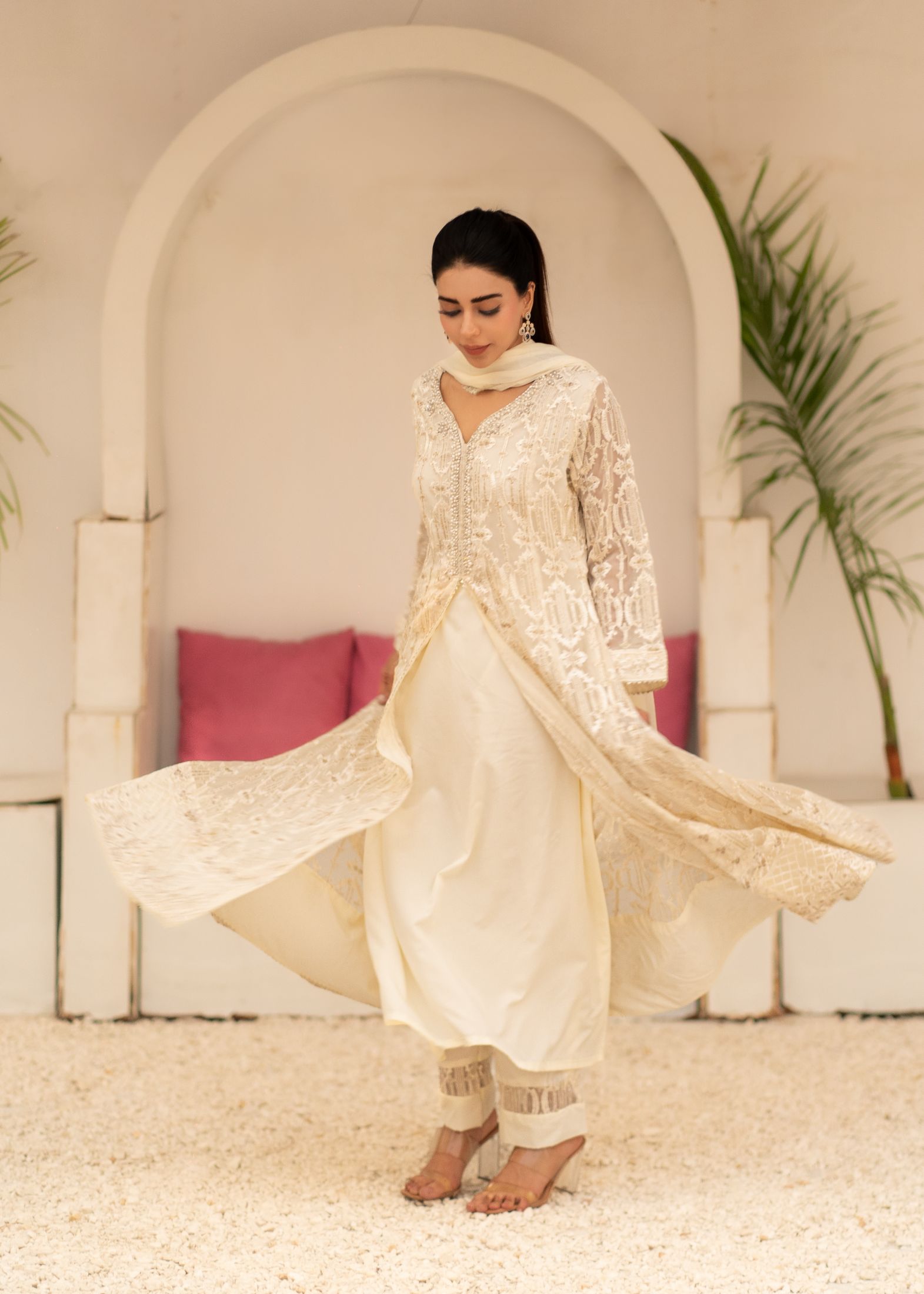 Alsiyab Mannat Off White Women 3pcs