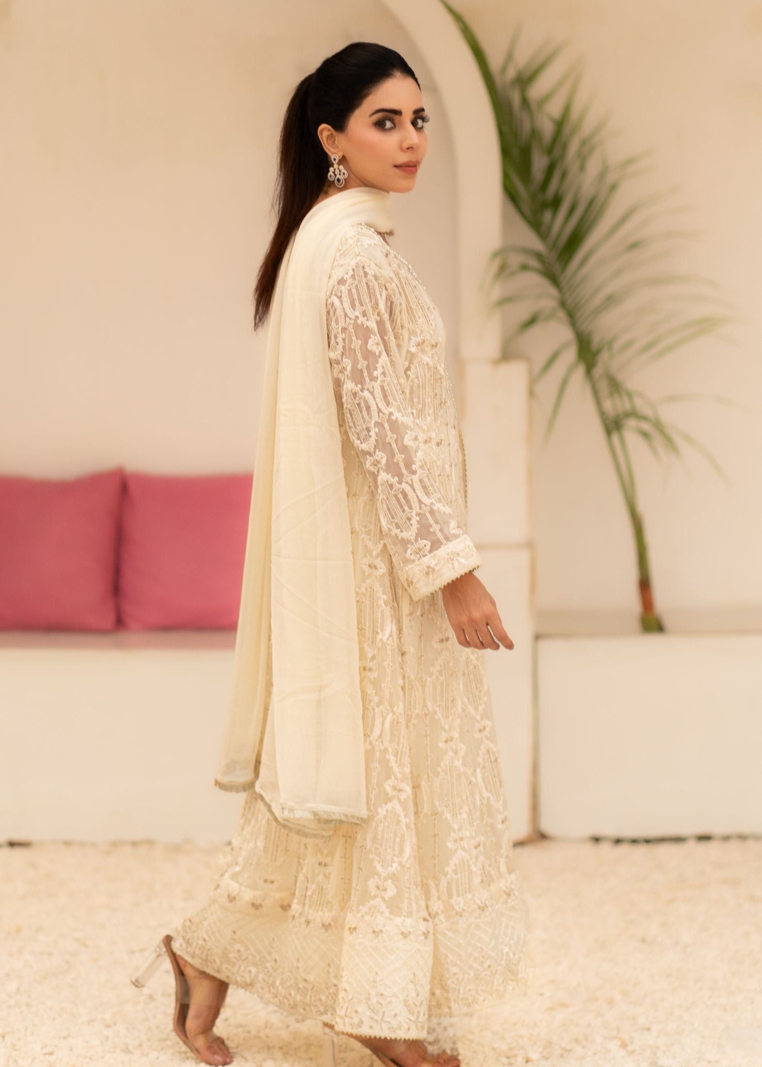 Alsiyab Mannat Off White Women 3pcs