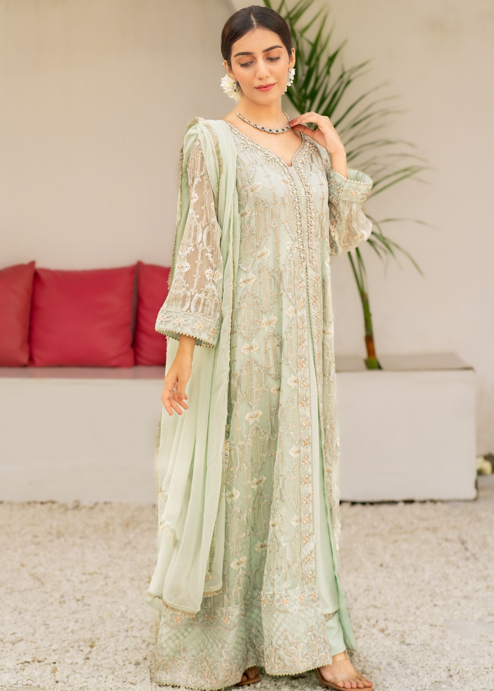 Alsiyab Mannat Mint Green Women 3pcs