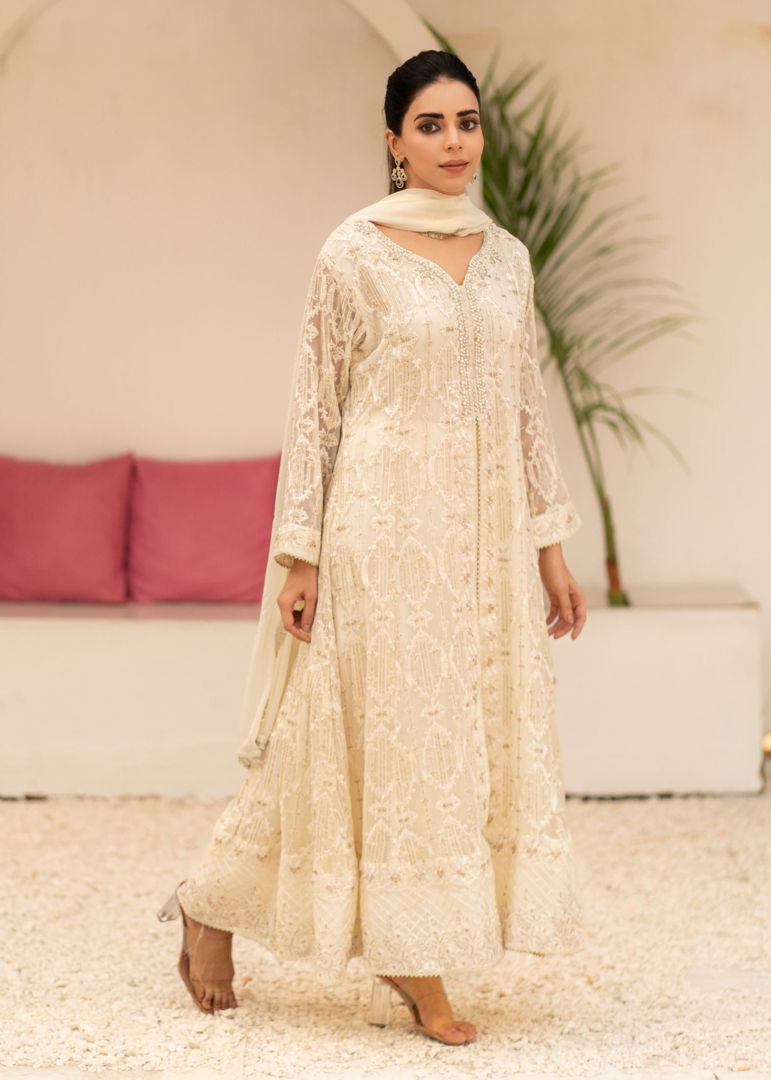 Alsiyab Mannat Off White Women 3pcs