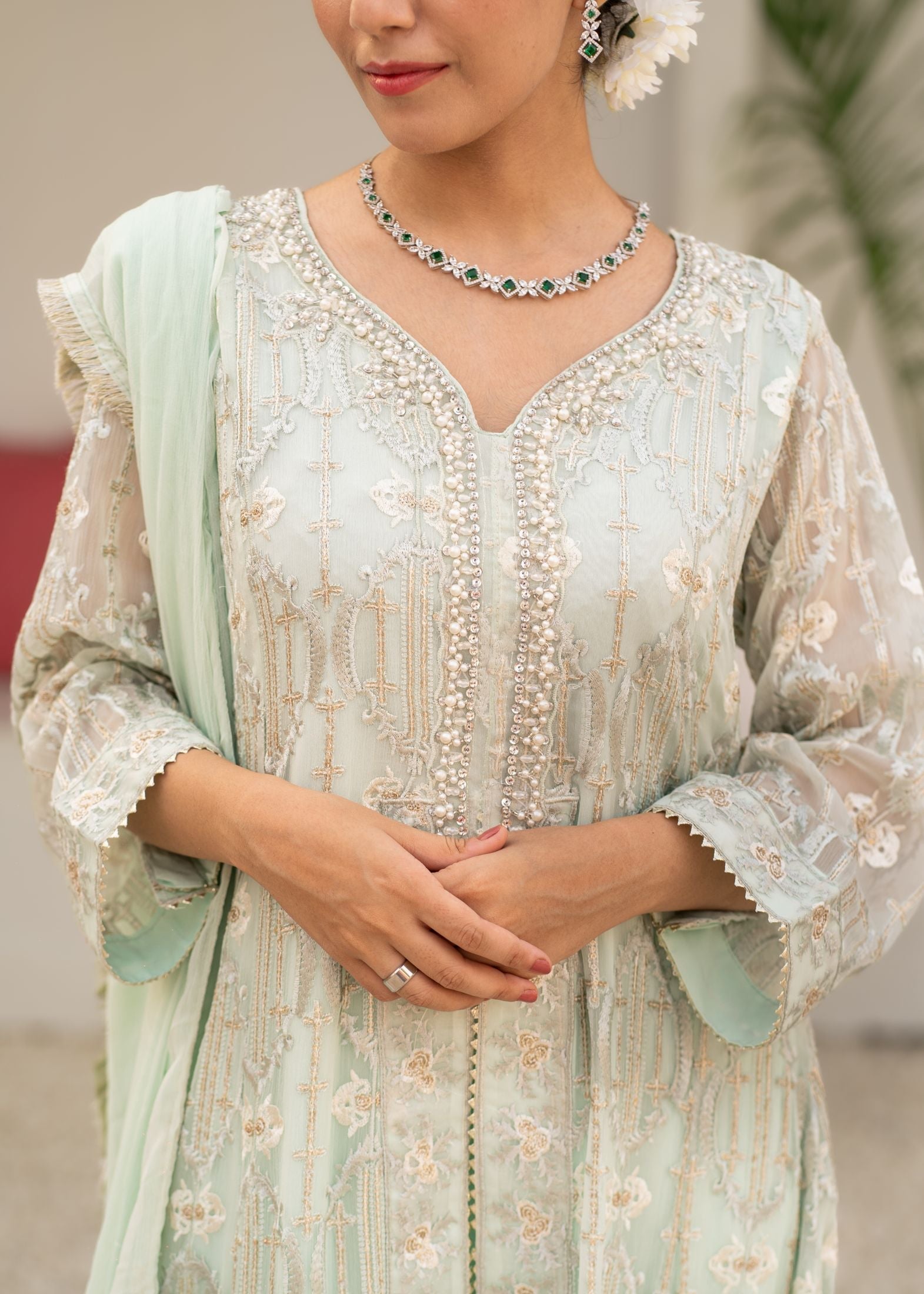 Alsiyab Mannat Mint Green Women 3pcs