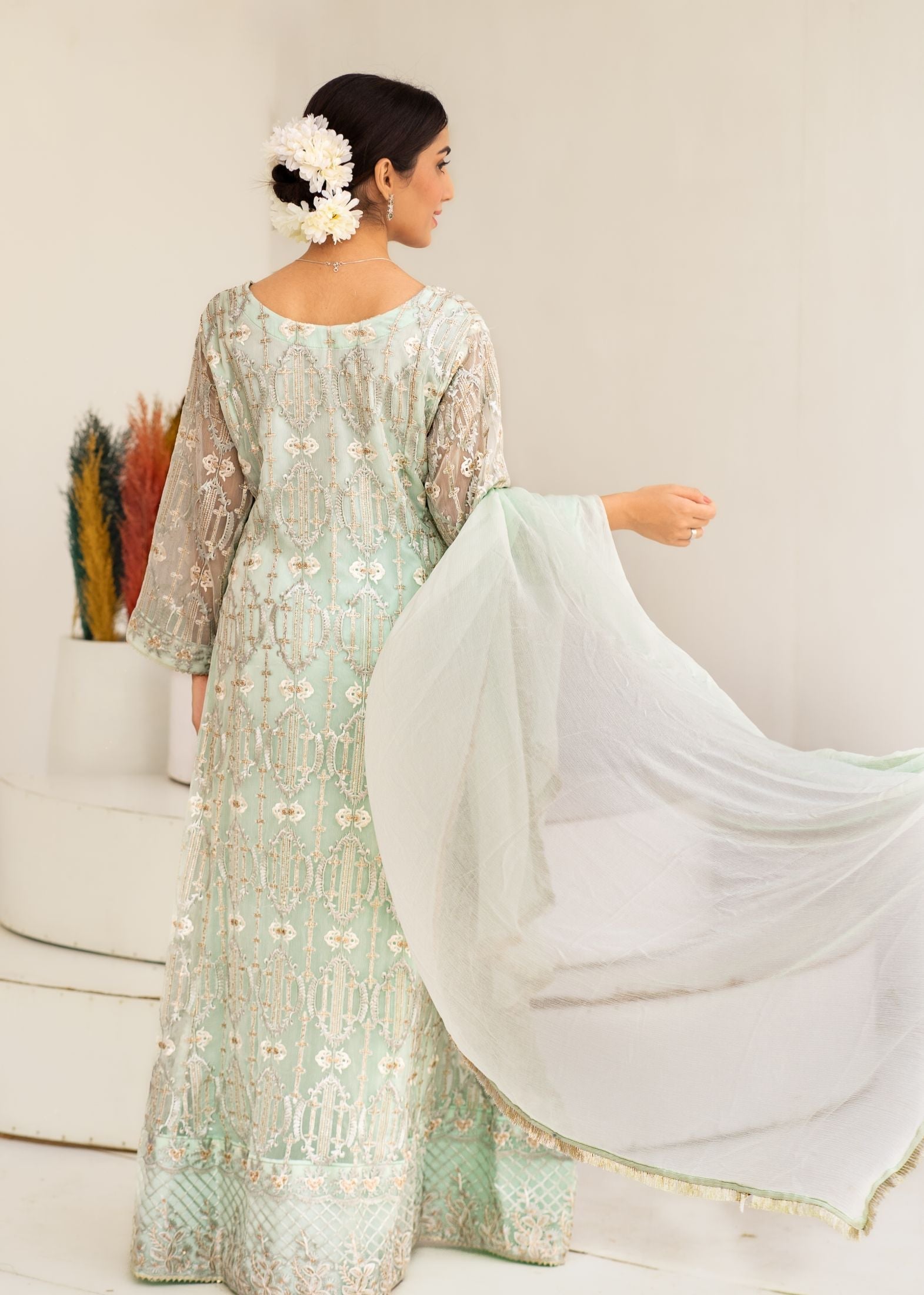 Alsiyab Mannat Mint Green Women 3pcs