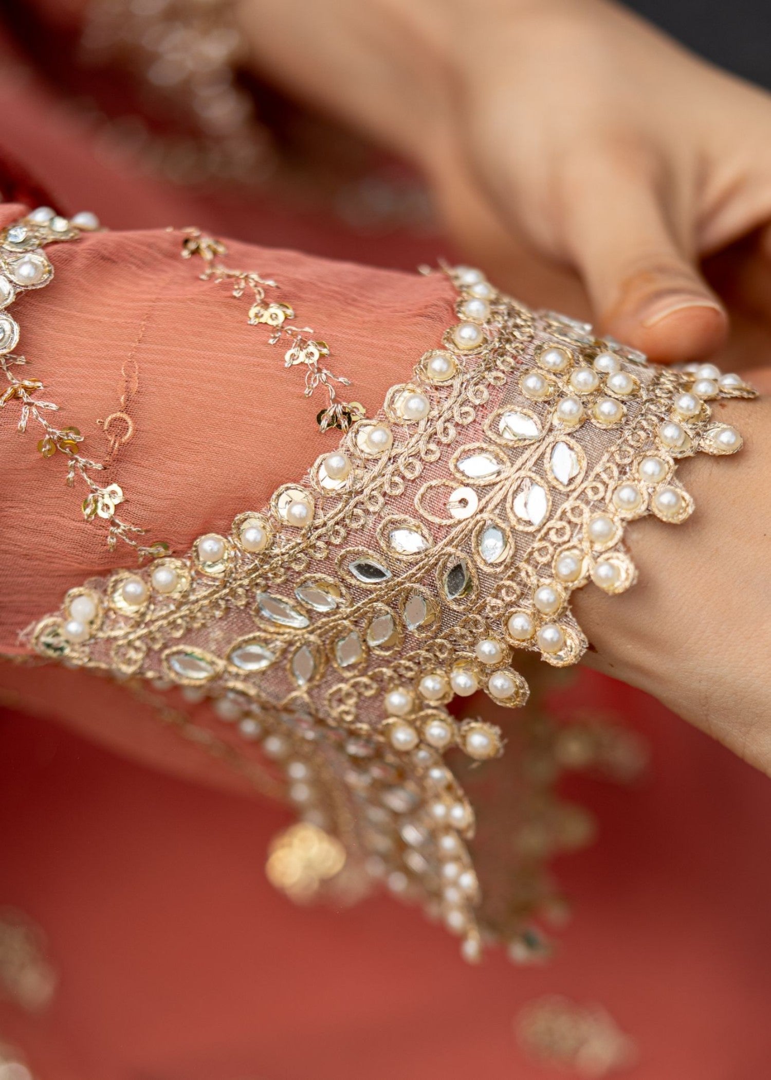 Al-Harir Apparel Gulaal Peach Women 3pcs