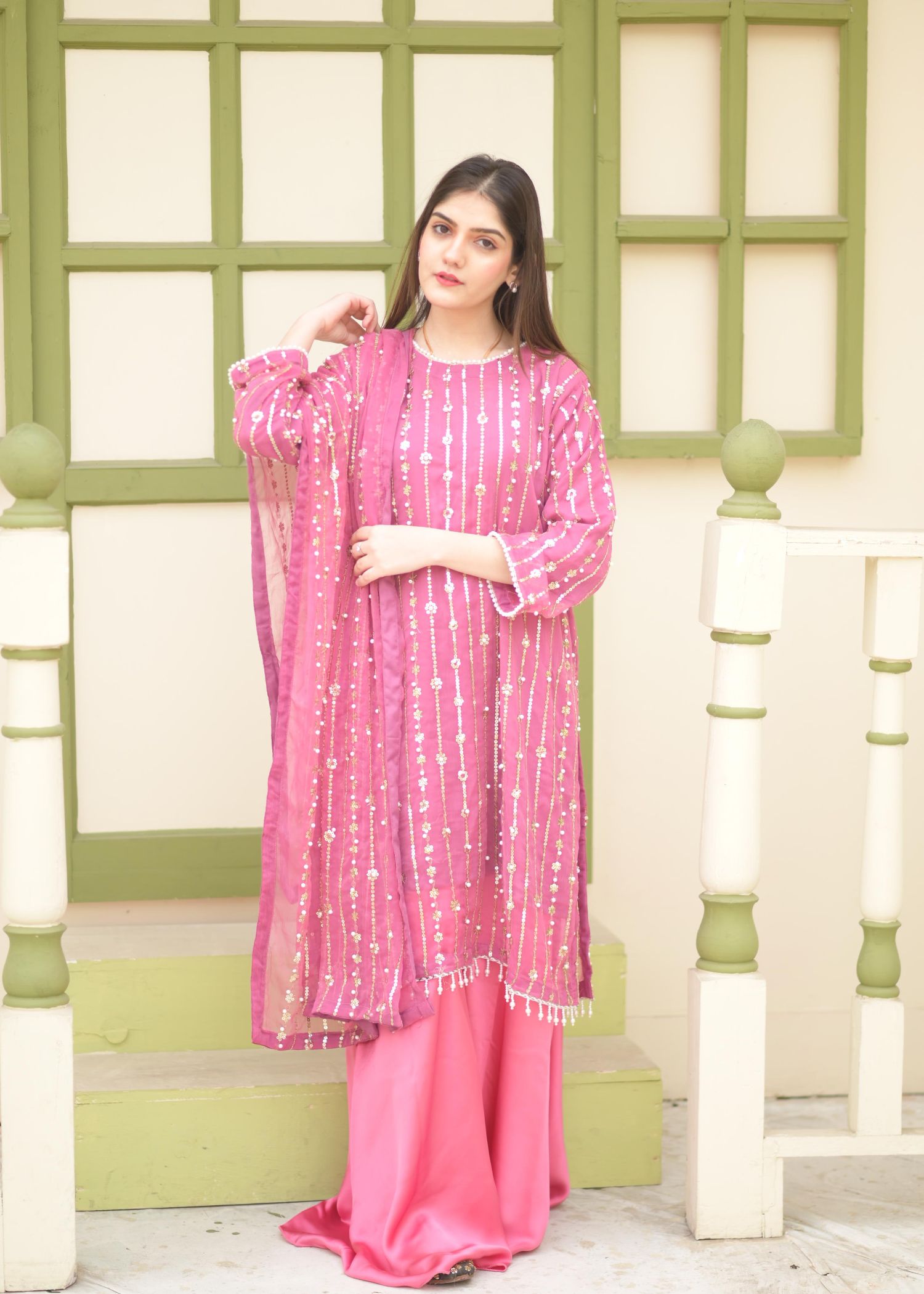 Rangoon Clothing Taabir TeaPink Women 3pcs