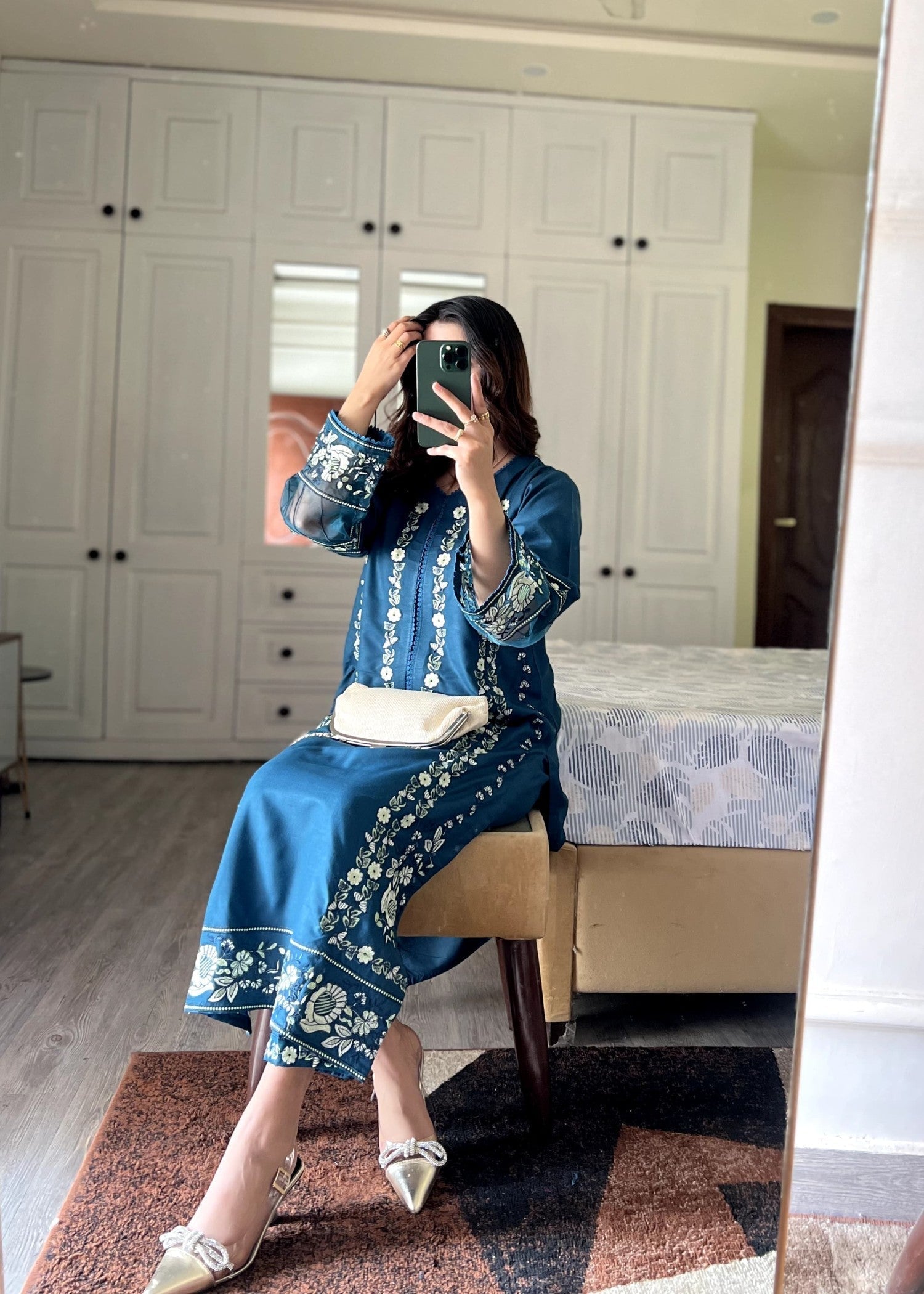 Tehzeeb Libas Sehar Embroidered Stiched Women 2pcs