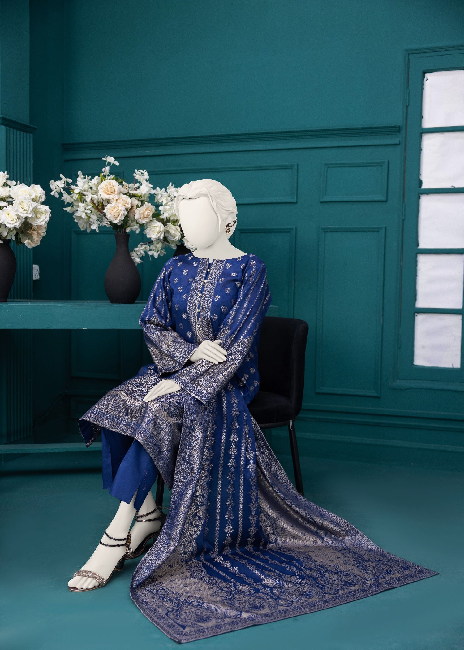 Narmin NPS3058 Jacquard Lawn Stitched Women 3pcs