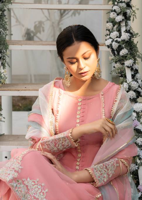 Hem Lotus Outfit Light Pink Women 4pcs