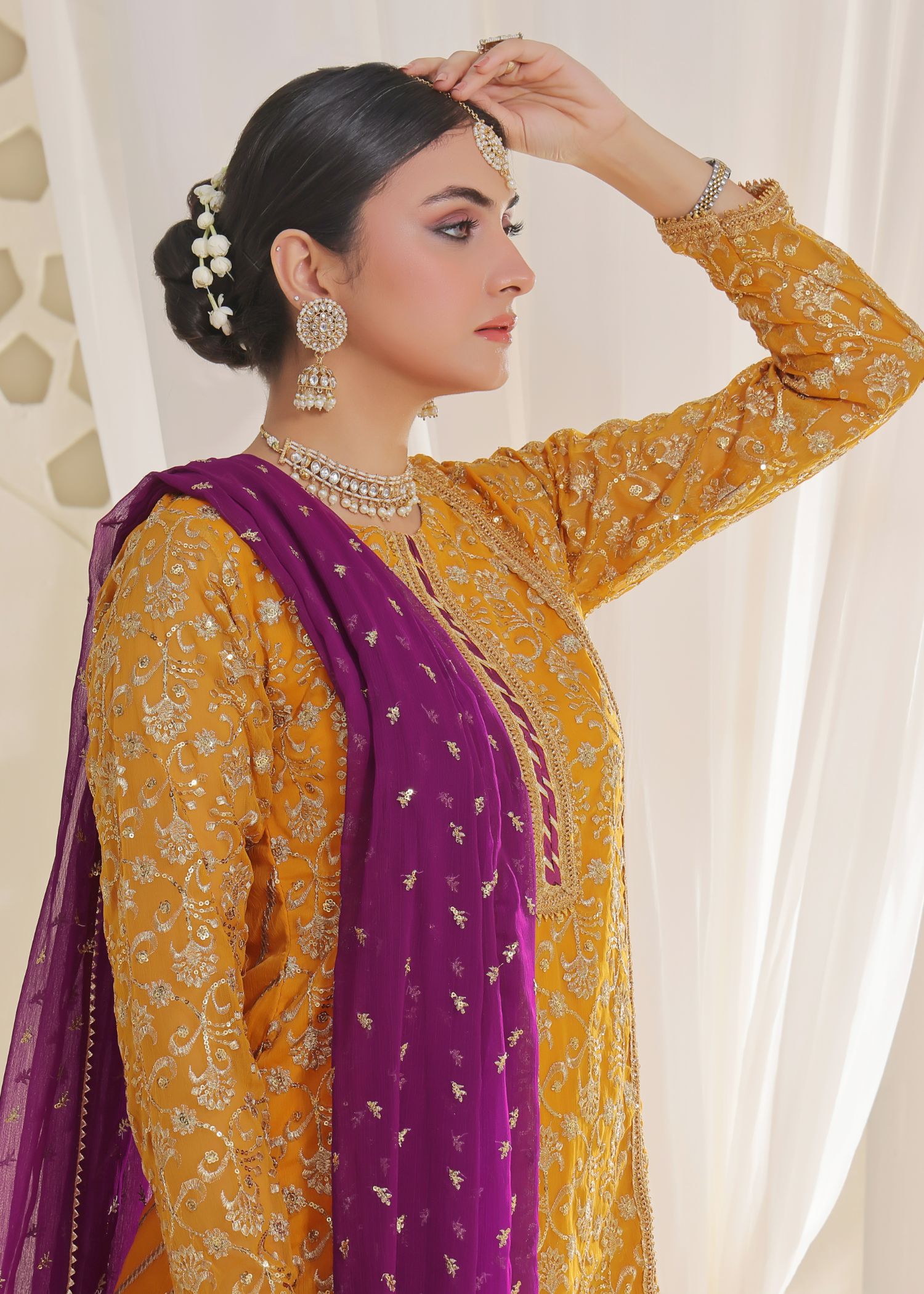 Ayesha Closet Preshy Gul Majestic Sunrise Women 3pcs