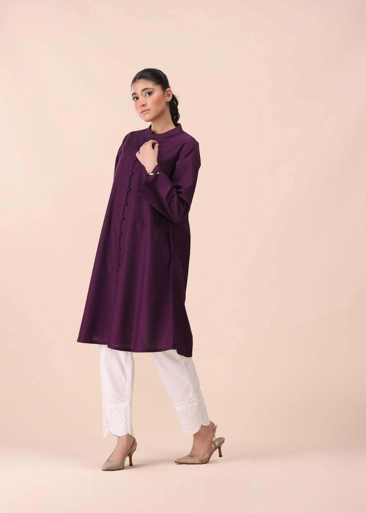 Mhw Regal Plum Kurta Women 1pcs