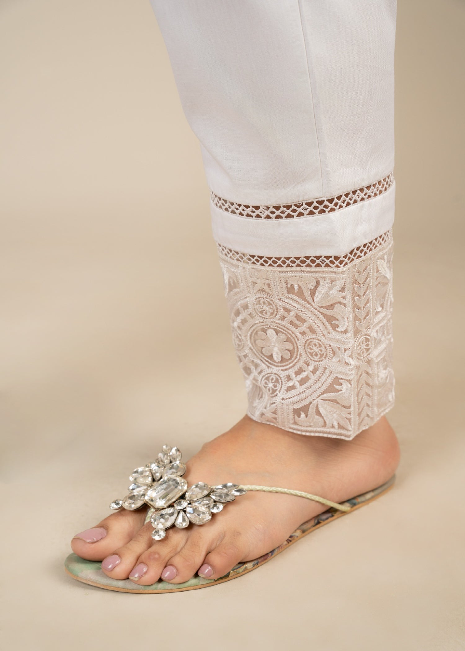 Punkh Trouser CT 60 White Women 1pcs