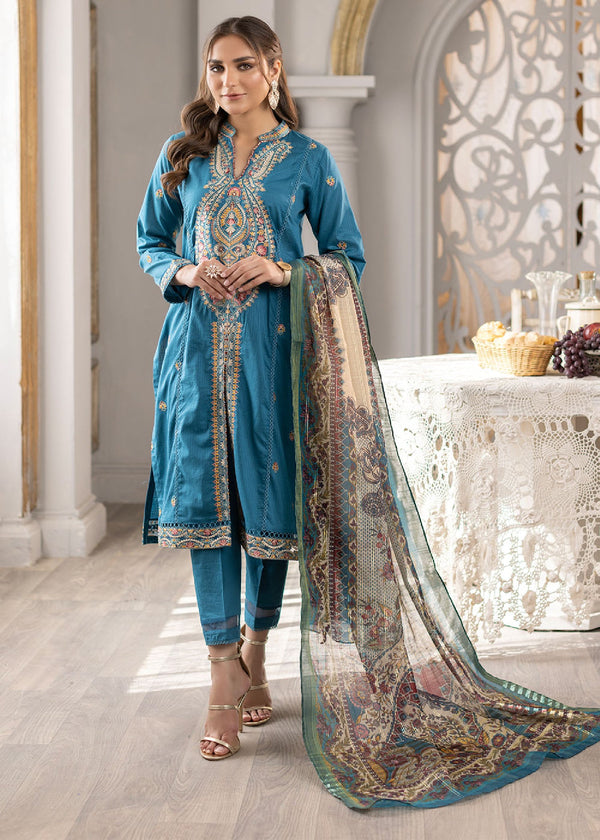 Madame Embroidered Check Lawn Suit 2687 Women 3pcs