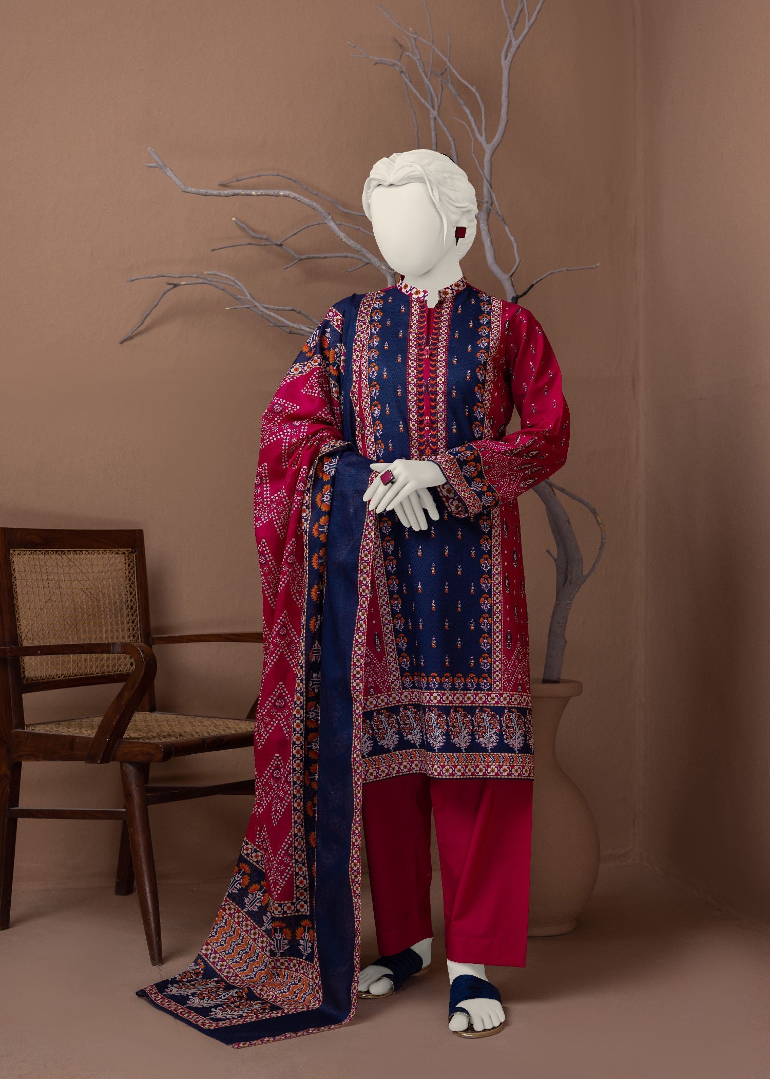 Narmin NPS3054 Digital Printed Lawn Suit Stitched Women 3pcs