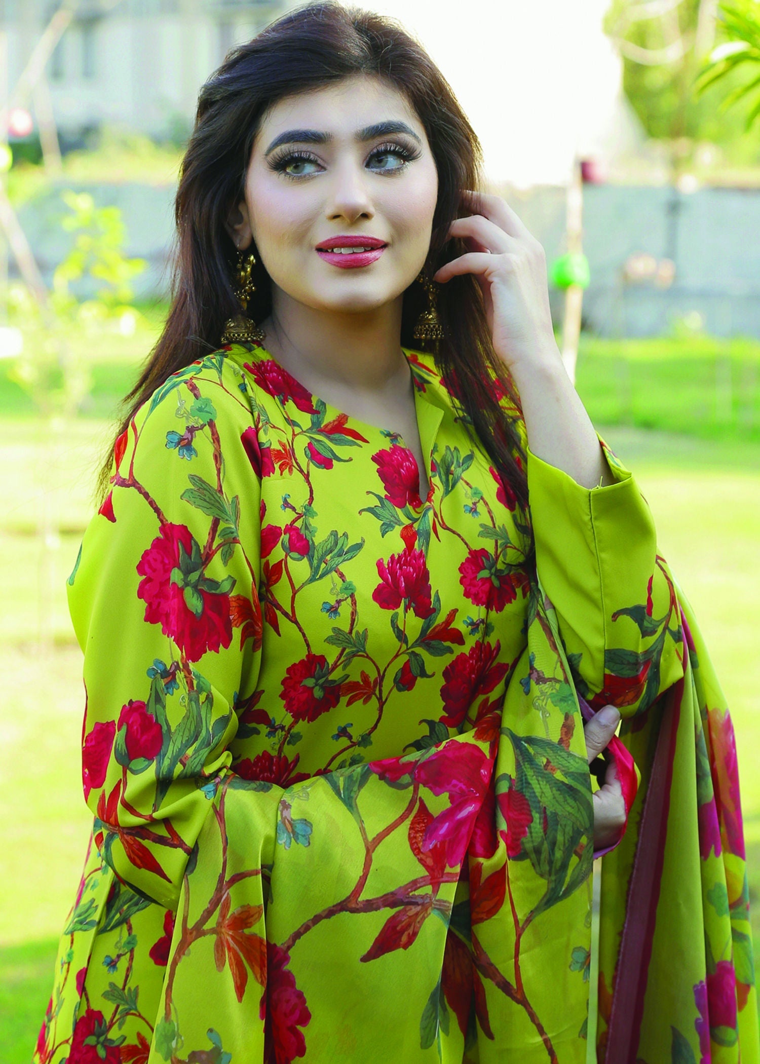 Stitch Vibes Pistachio Green Dress Women 3pcs