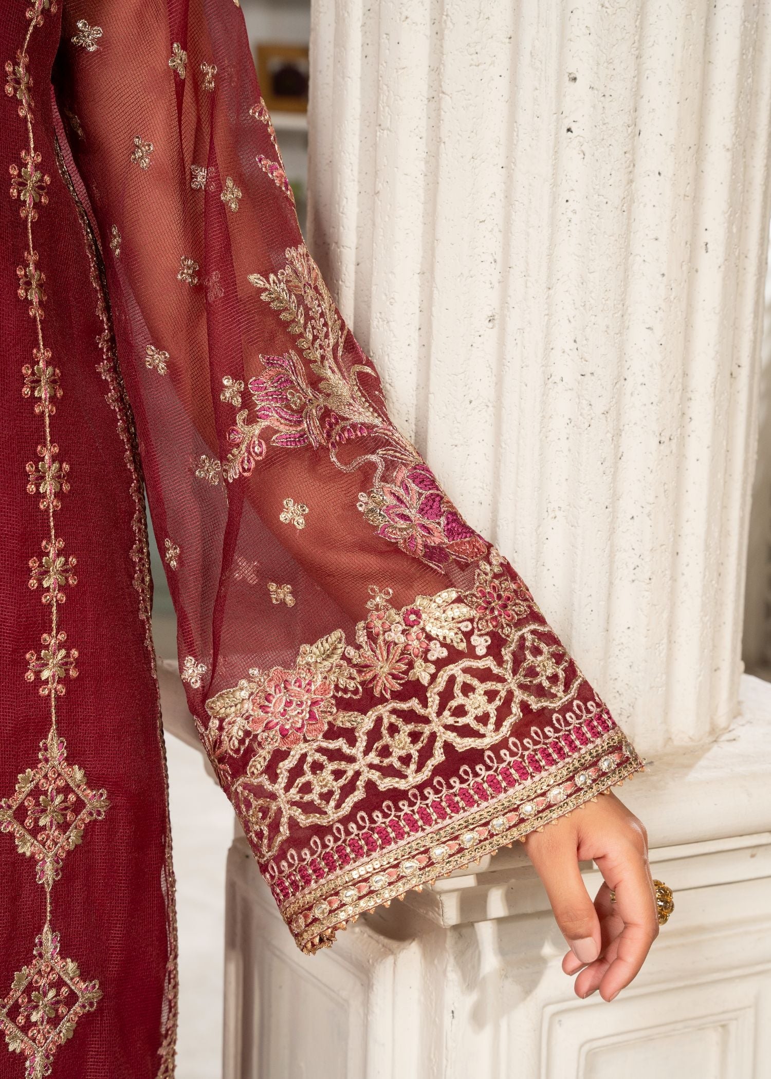 Amar Eclant Glittery Red 24 Women 3pcs