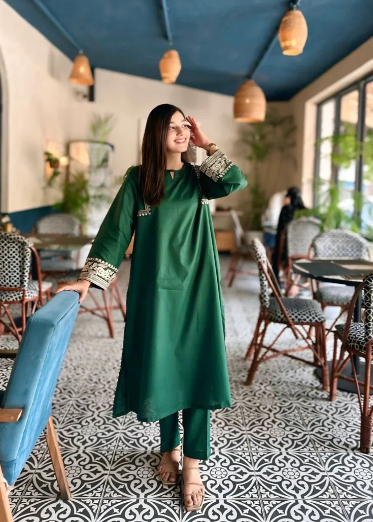 Tiraz Aswad (Green) Women 2pcs