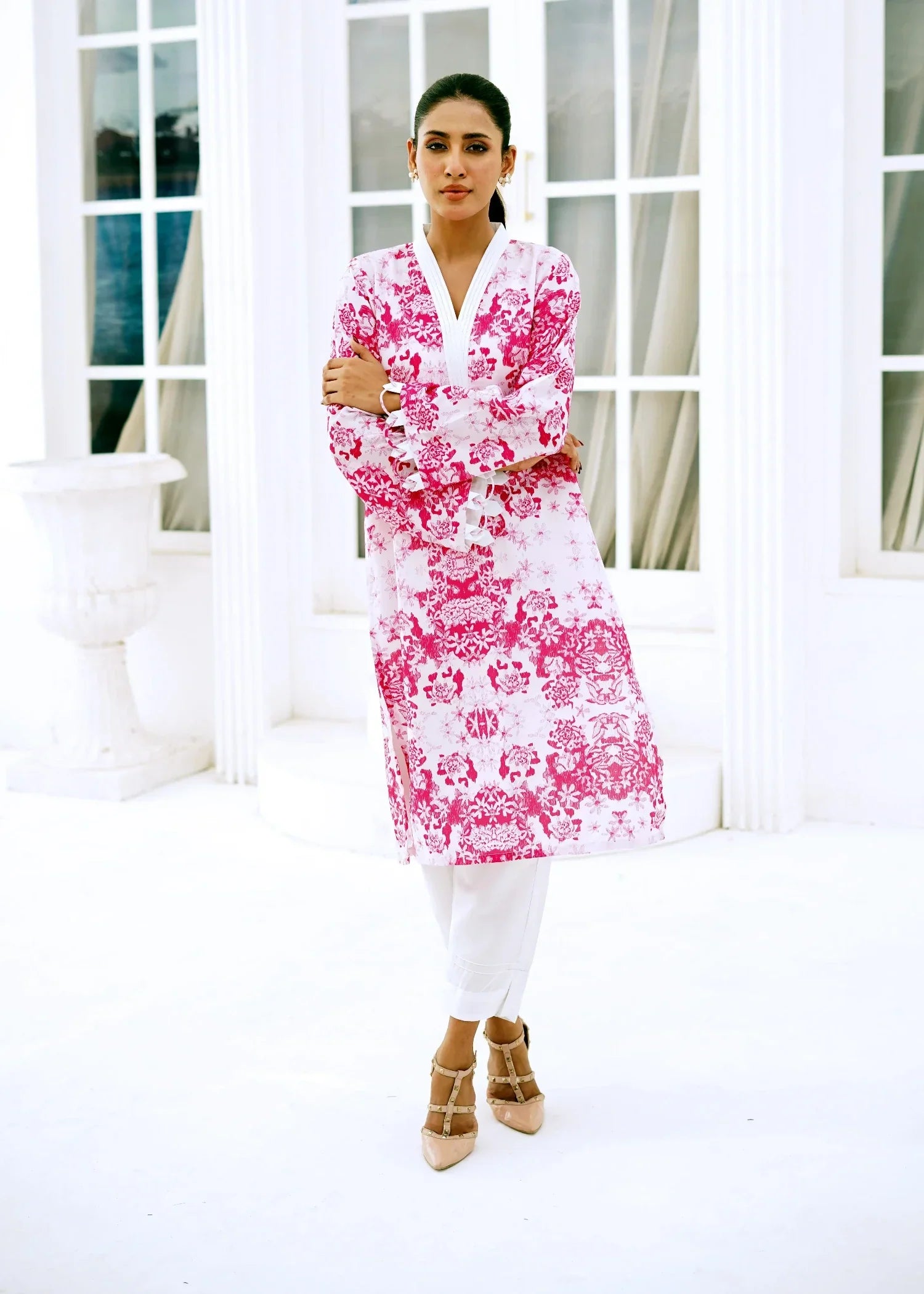 Nairah Floral Blush Women 2pcs