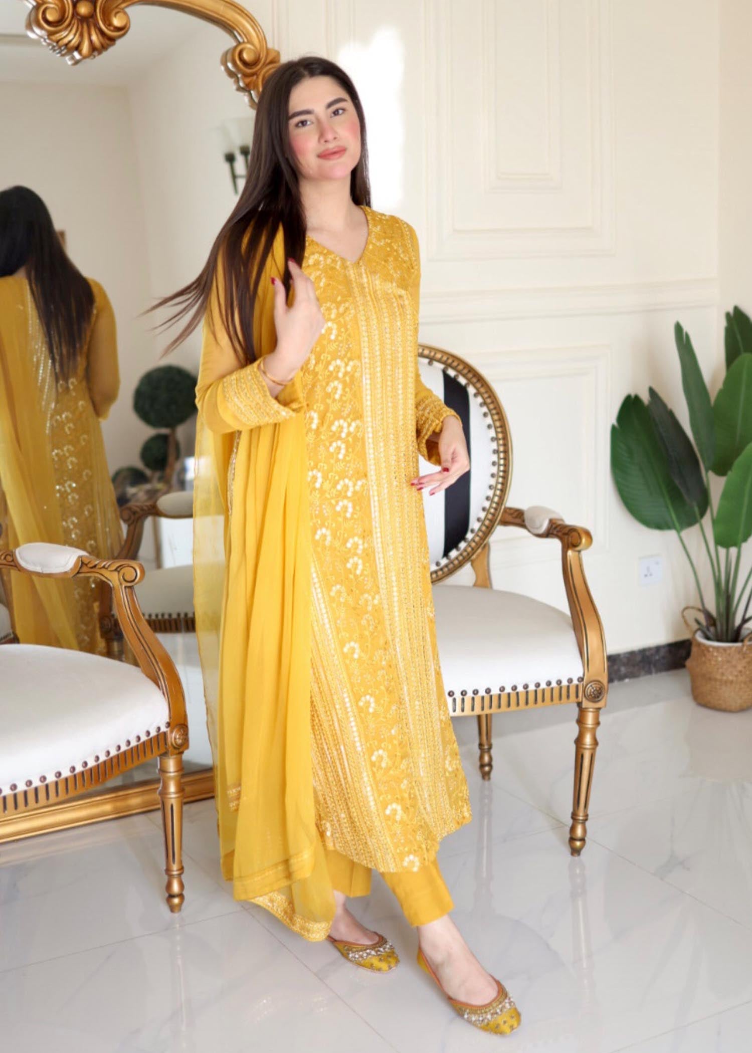 Rang-e-Haya Hoor / Saffron Women 4pcs