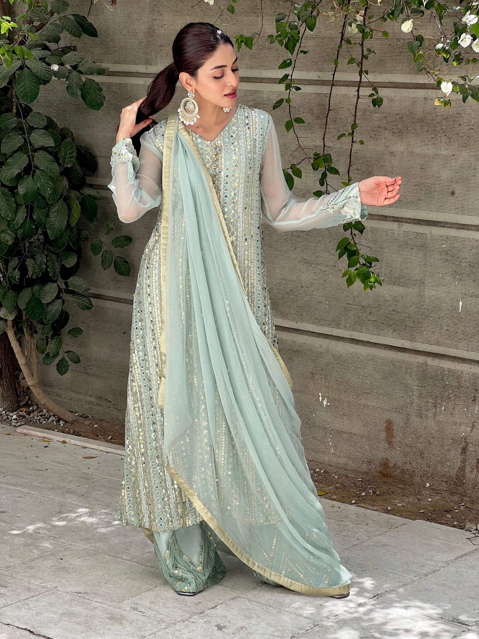 Rang-e-Haya Ufaq/Ice Blue Women 4pcs