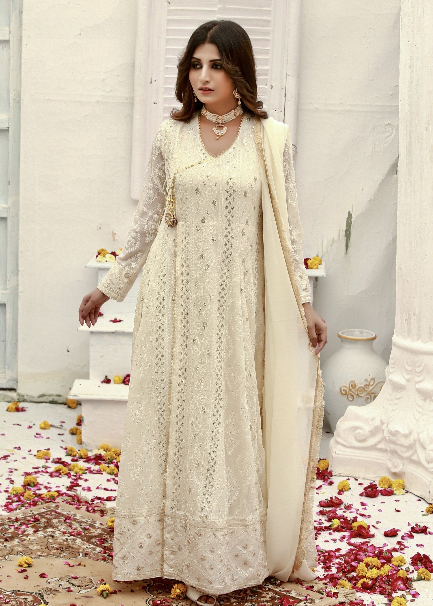 Mona Embroidery MELANIE OFF WHITE Women 3pcs