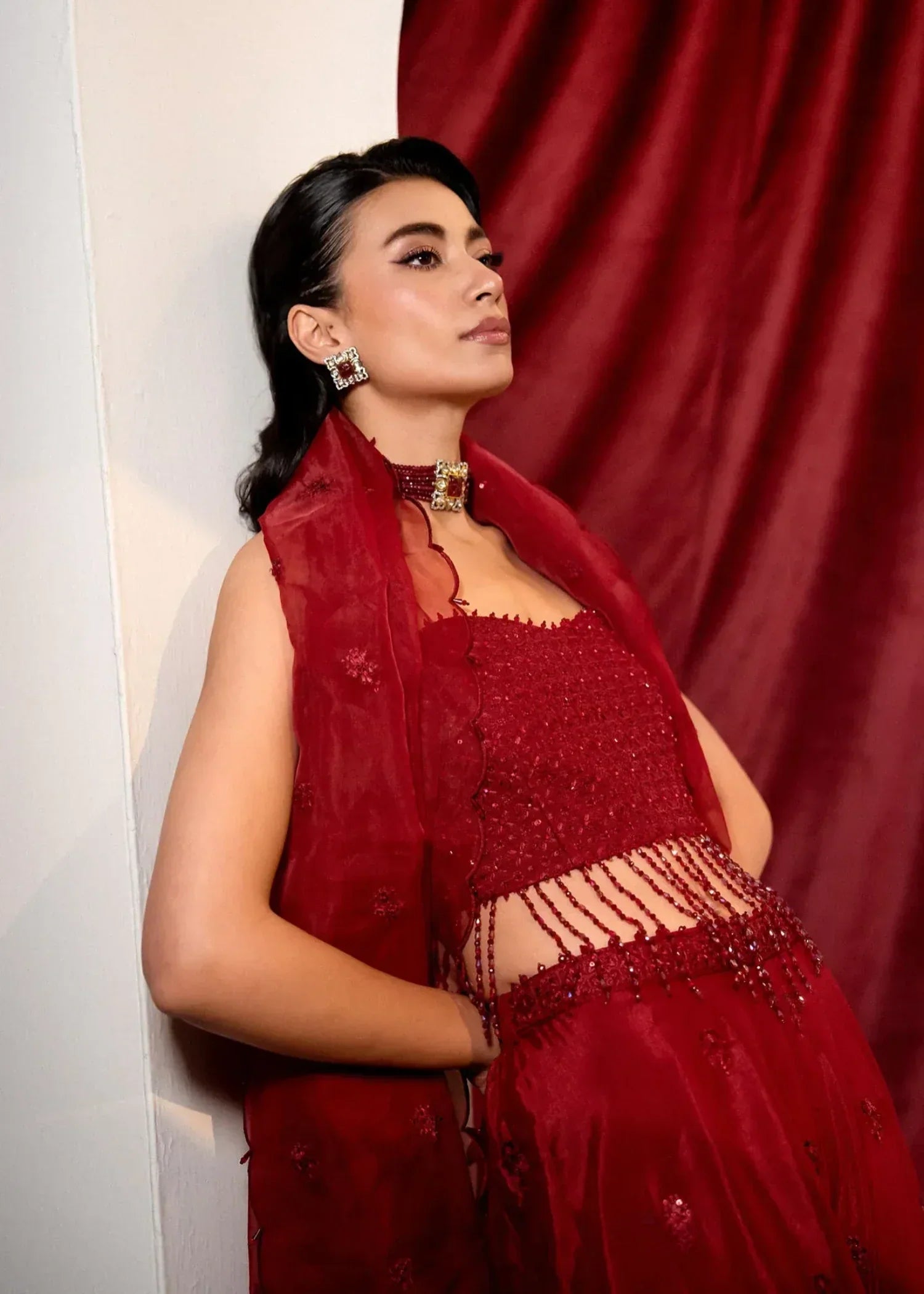 Khurshid Scarlet Women 3pcs