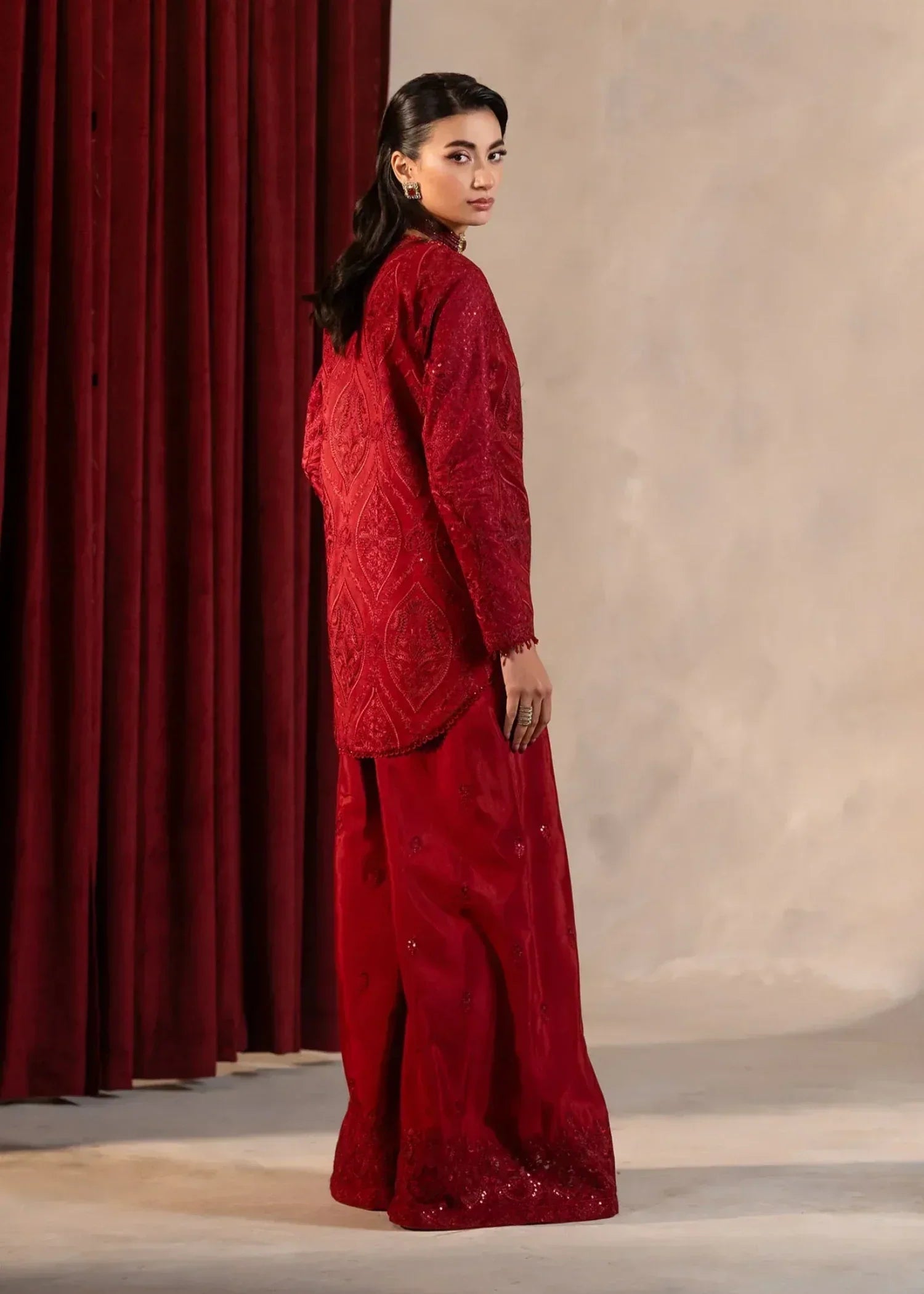 Khurshid Scarlet Women 3pcs