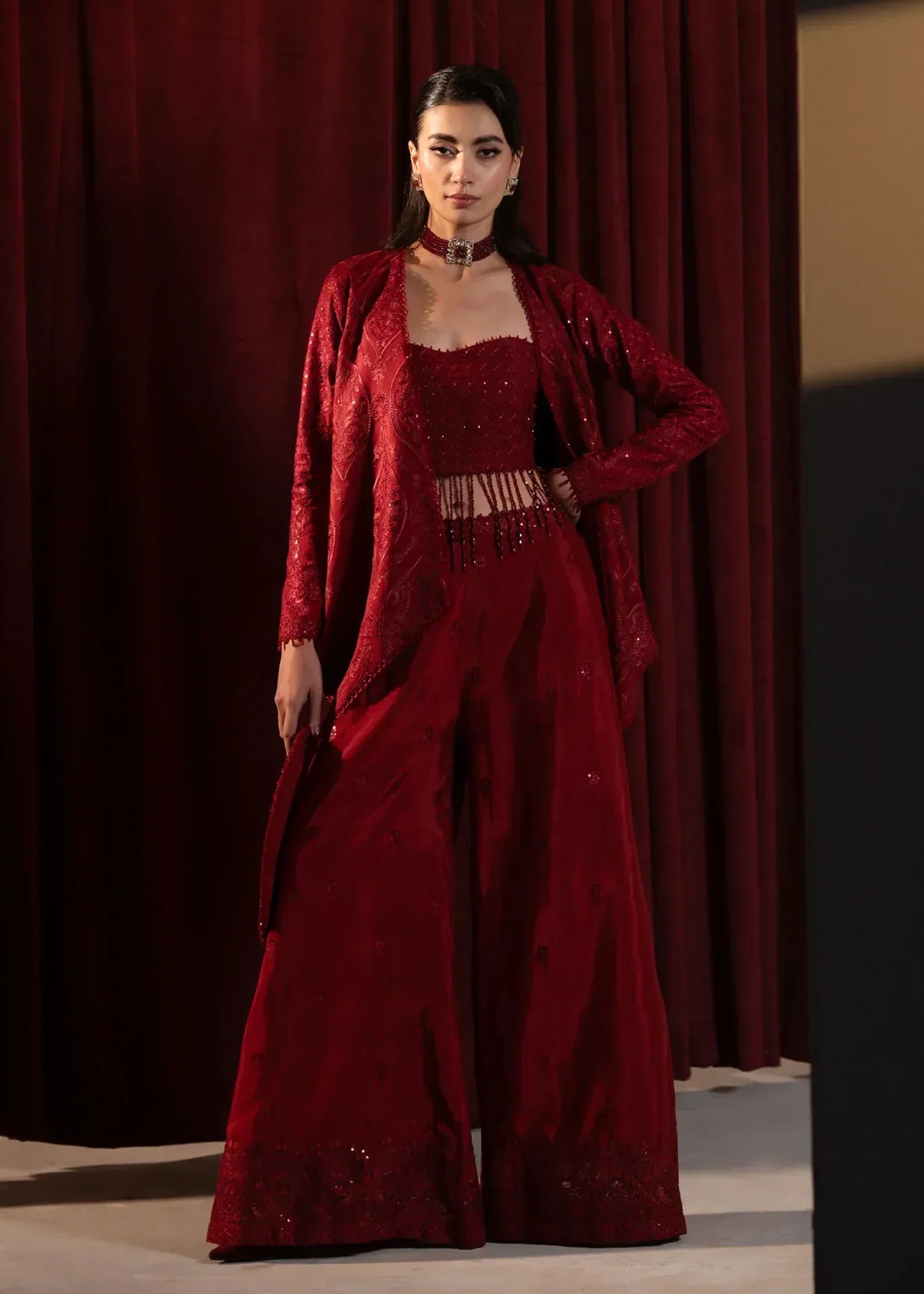 Khurshid Scarlet Women 3pcs