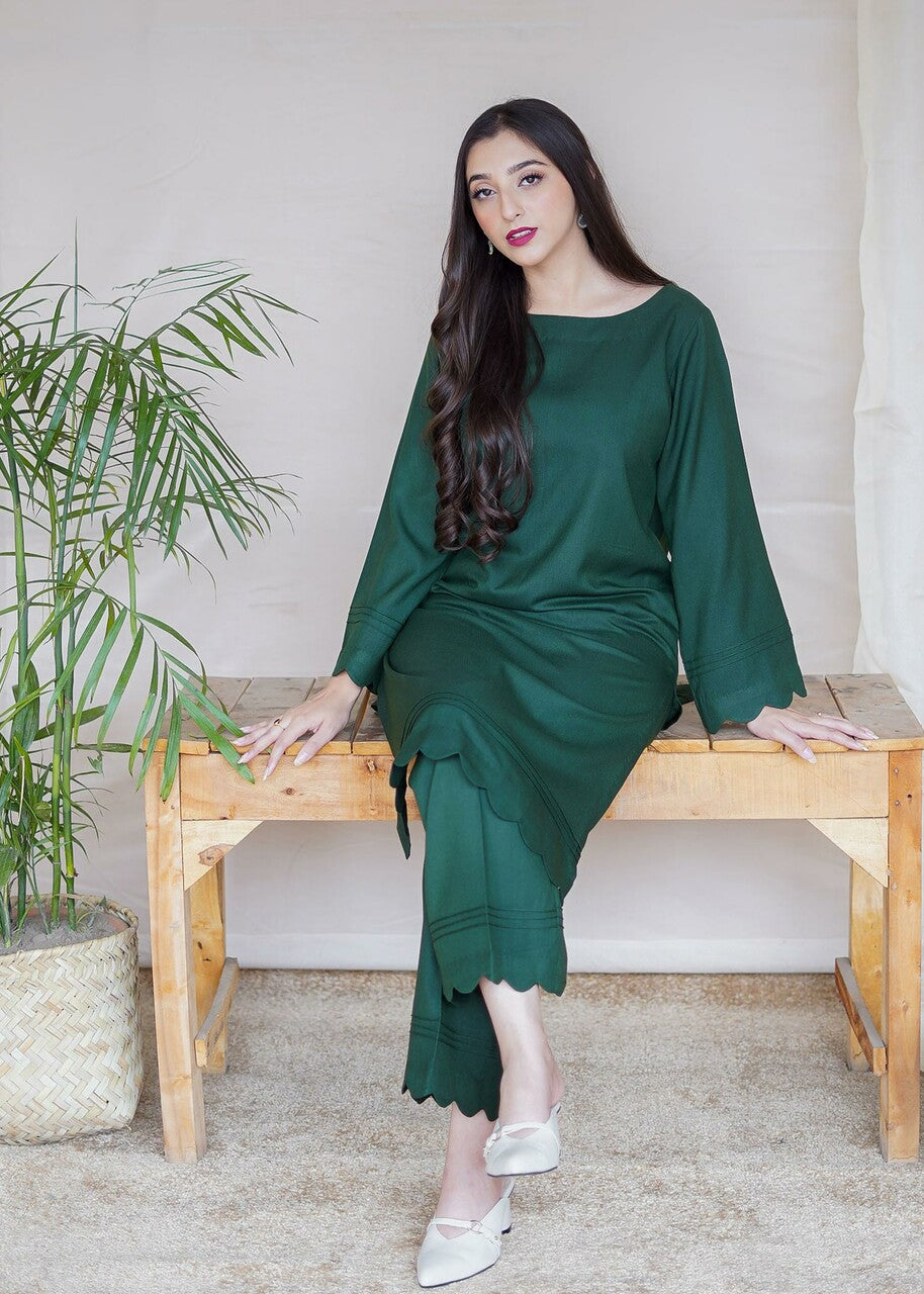 Aisling By Nirmal Emerald Green Women 2pcs