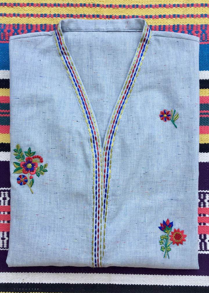 Bespoke Floral embroidered Neps Kurta Women 1pcs