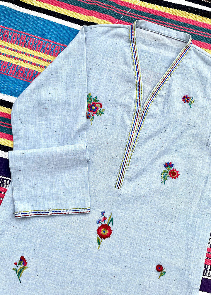 Bespoke Floral embroidered Neps Kurta Women 1pcs