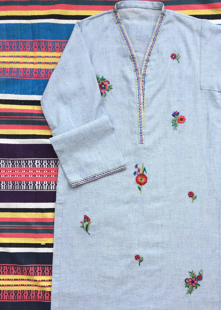Bespoke Floral embroidered Neps Kurta Women 1pcs