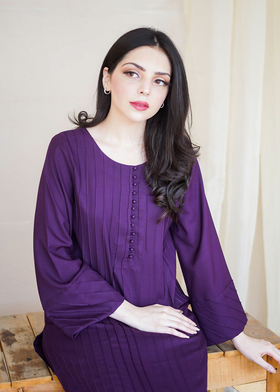 Aisling By Nirmal Deep Plum Women 2pcs