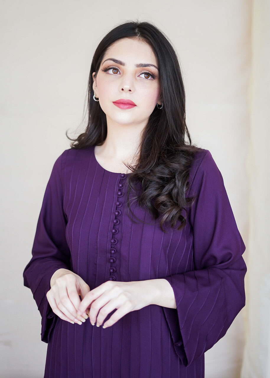 Aisling By Nirmal Deep Plum Women 2pcs