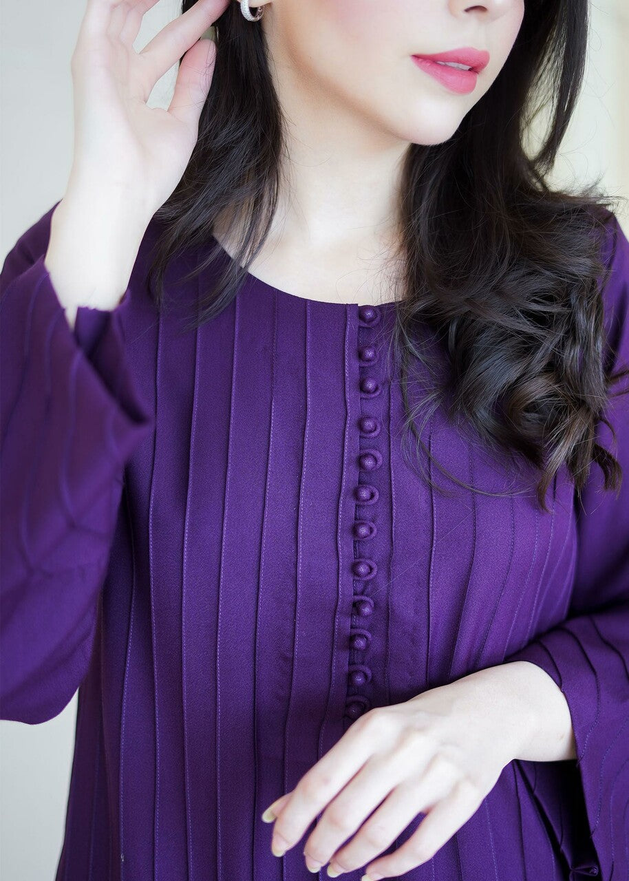 Aisling By Nirmal Deep Plum Women 2pcs