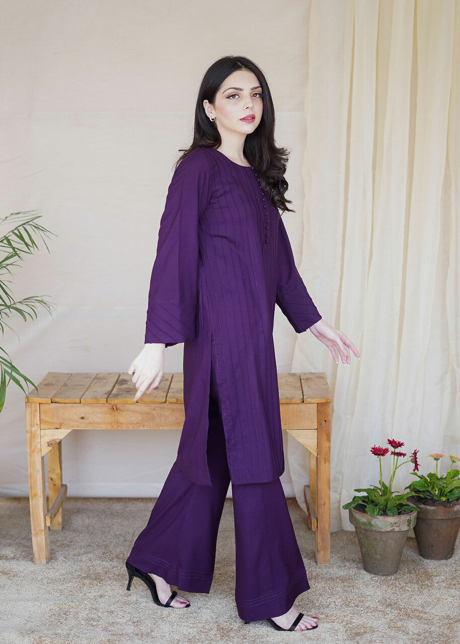 Aisling By Nirmal Deep Plum Women 2pcs