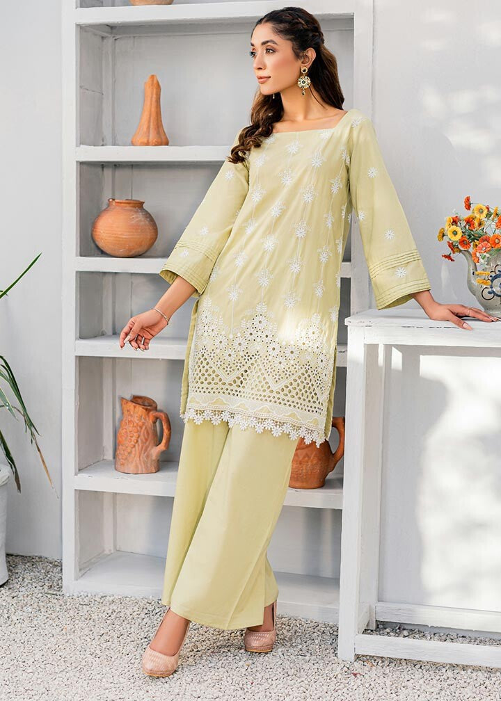 Ghonche Fleur co ord set (green) Women 2pcs