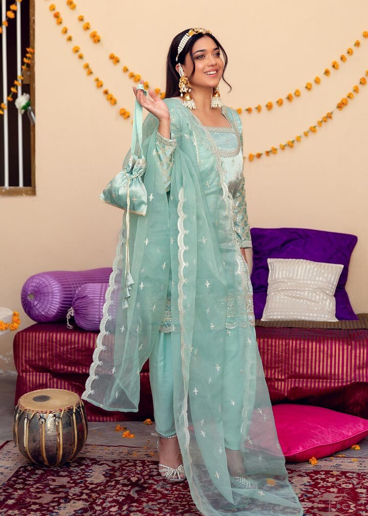 Anum Jung EMB 268 Blue Women 4pcs