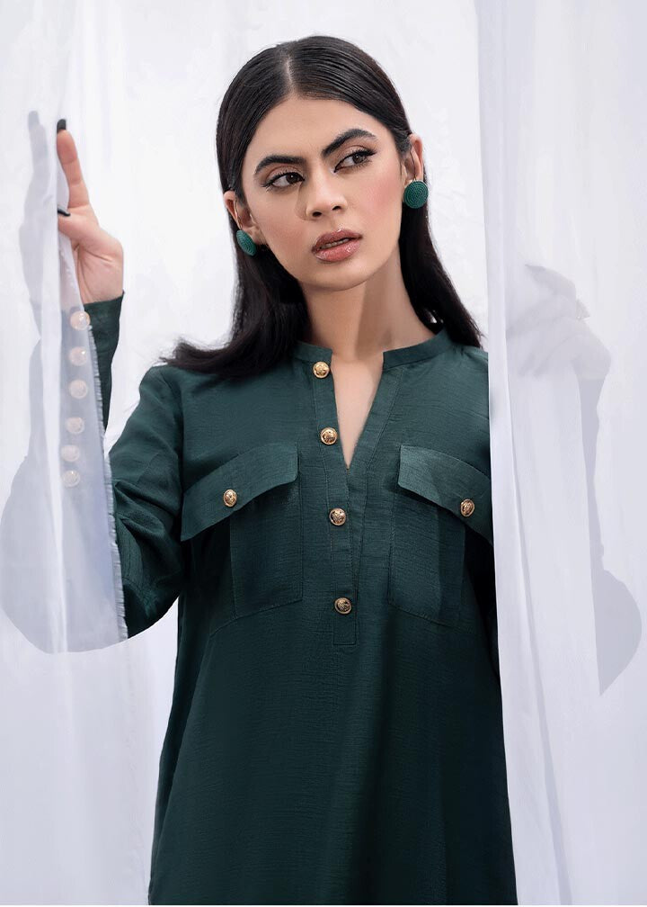 Dureshahwar Atelier Phthalo Green Outfit Women 2pcs