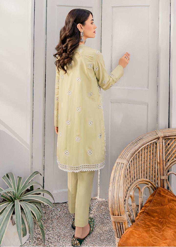 Ghonche Romanesque co ord set (green) Women 2pcs