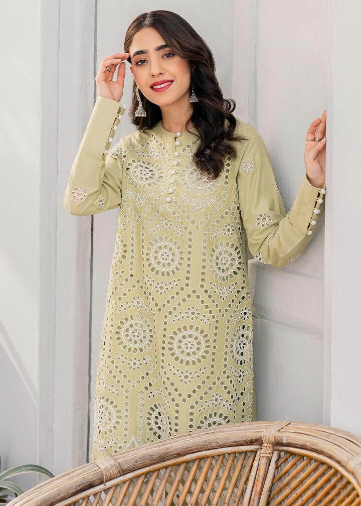 Ghonche Romanesque co ord set (green) Women 2pcs