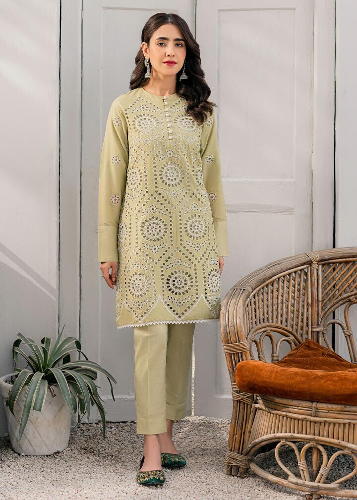 Ghonche Romanesque co ord set (green) Women 2pcs