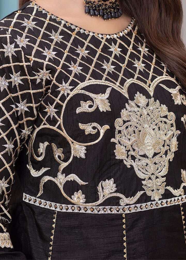 Madame Embroidered Raw Silk Suit 2565 Women 3pcs