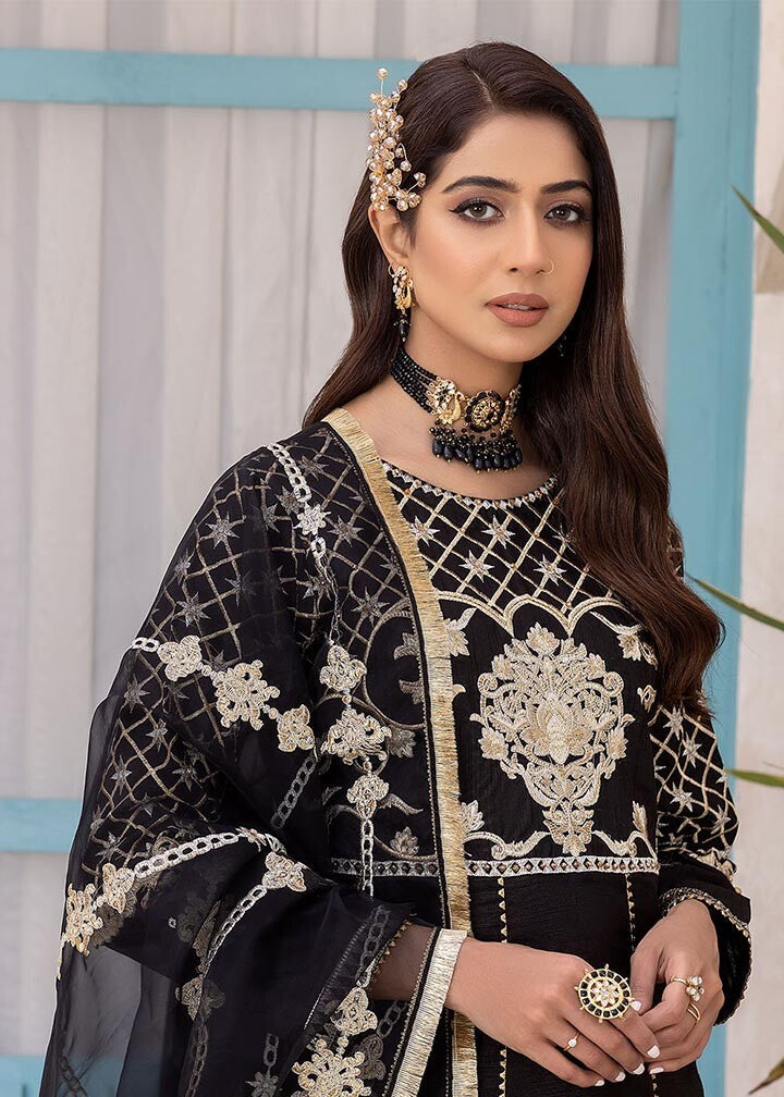 Madame Embroidered Raw Silk Suit 2565 Women 3pcs